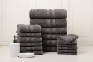 Bibb Home 18Pc Egyptian Cotton Towel Set