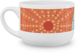 Mugs: Colorful Sea Urchins Latte Mug, White, 25Oz, Multicolor