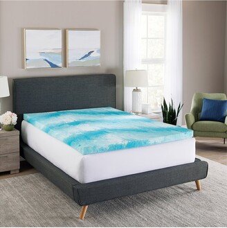 Geopedic 3In Cooling Gel Swirl Memory Foam Topper