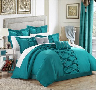 Rossana 8Pc Ruffled Comforter Set