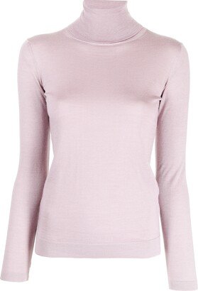 Roll Neck Silk Sweater