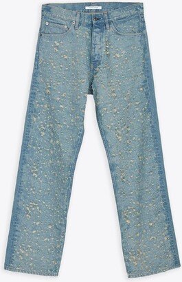 Loose Light blue destroyed loose jeans