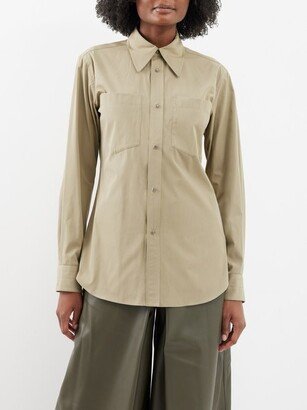 Patch Pocket Cotton-blend Shirt