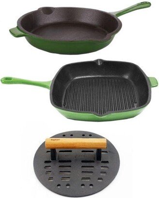 Cast Iron Set 3pc Cookware Set