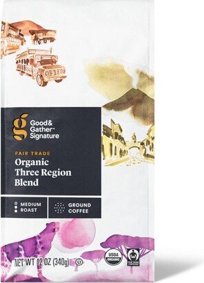 Signature Coffee Organic Three Region Blend Medium Roast Ground Coffee - 12oz - Good & Gather™