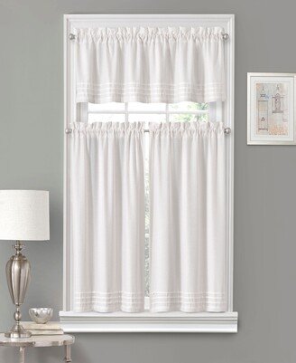 Keeco Vue Window Solutions Kingsbury 52'' x 45'' Pleated Tier Pair