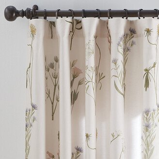 Everly Floral Linen Drapery Panel 84