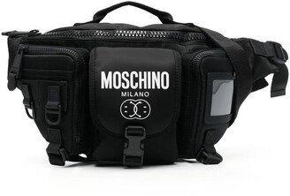 Multi-Pocket Logo Belt Bag