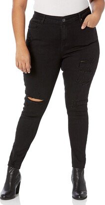 City Chic Women's Apparel Women's City Chic Plus Size Jean Mix UP SK