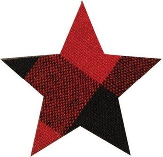 10/Set Red/Black Plaid Star Bowl Filler - 1.5