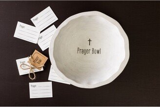 Wood 10 in. Everyday Prayer Bowl with 25 Cards