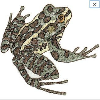 Pickerel Frog Embroidered Waffle Weave Hand/Dish Towel