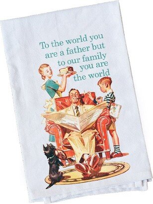 You Are The World | Flour Sack Towel Fun Gifts Under 10