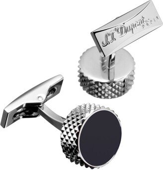 Palladium Round Cufflinks