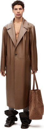 Luxury Pleated coat in nappa lambskin