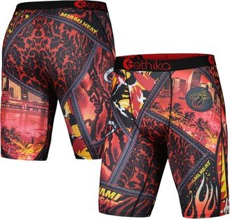 Men's Red Miami Heat Familie Boxer Briefs