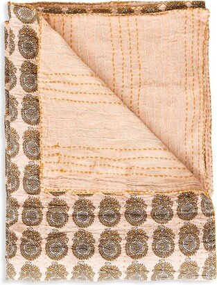 Kantha Quilted Patchwork Throw