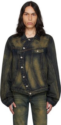 EGONlab Blue Wrapped Denim Jacket