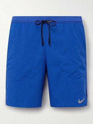 Nike Running Flex Stride 2-in-1 Straight-Leg Mesh-Trimmed Dri-FIT Shorts