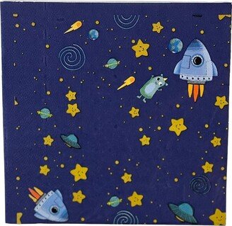 Anna + Pookie Boy Astronaut Disposable Paper Party Napkins 20 Ct.