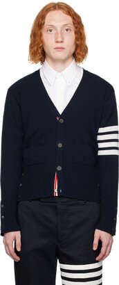 Navy 4-Bar Cardigan