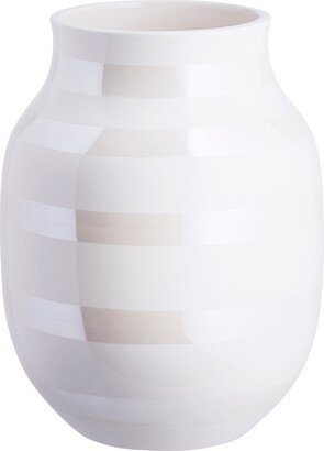 Kahler Omaggio Vase Mother Of Pearl White