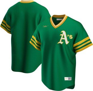 Men's Kelly Green Oakland Athletics Road Cooperstown Collection Team Jersey