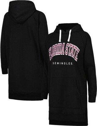 Women's Gameday Couture Black Florida State Seminoles Take a Knee Raglan Hooded Sweatshirt Dress