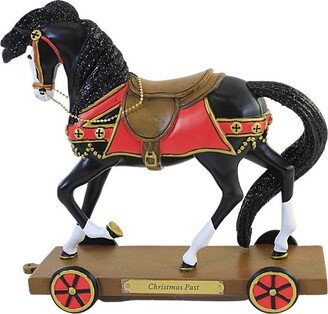 Trail Of Painted Ponies Christmas Past - One Figurine 7.5 Inches - Artist Lorna Matsuda - 6011696 - Polyresin - Black