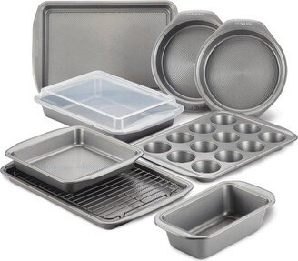 10pc Total Nonstick Bakeware Set Gray