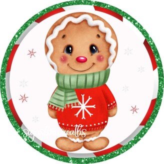 Gingerbread Boy Sign, Christmas Wreath Decor