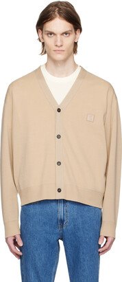 Beige Embroidered Cardigan