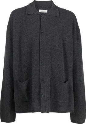 Long-Sleeved Button-Up Cardigan