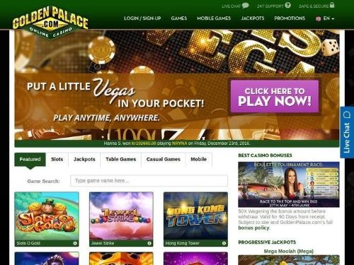 Golden Palace Casino Promo Codes & Coupons