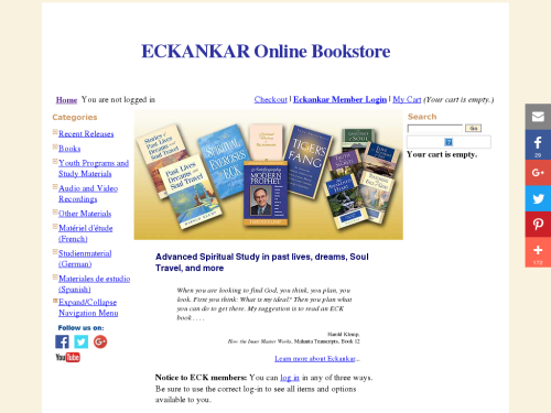 ECKANKAR Online Bookstore Promo Codes & Coupons