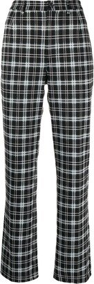 Franklin check cropped trousers