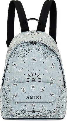 Bandana Denim Backpack in Blue