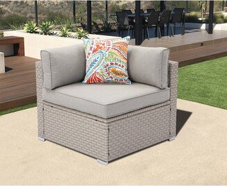 Patio Sectional Left/Right Corner Side Wicker Chair