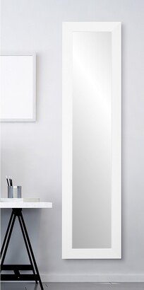 Multi Size BrandtWorks Modern White Slim Floor Mirror