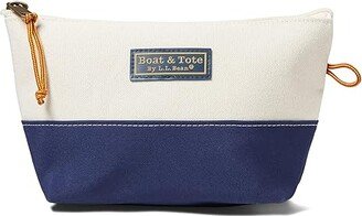 Maine Canvas Zip Pouches (Blue) Handbags