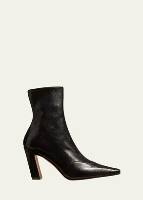 Nevada Leather Wing-Tip Ankle Boots