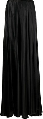 Gemy Maalouf A-line silk maxi skirt