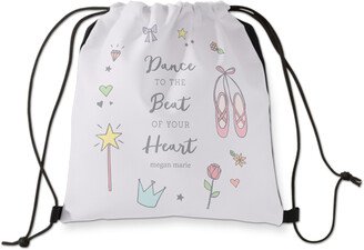 Drawstring Backpacks: Princess Dance To The Beat Drawstring Backpack