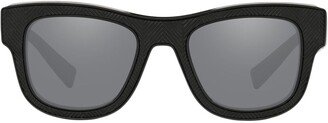 Square-Frame Tinted Sunglasses-AG