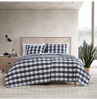 Lakehouse Plaid Reversible Quilt Set