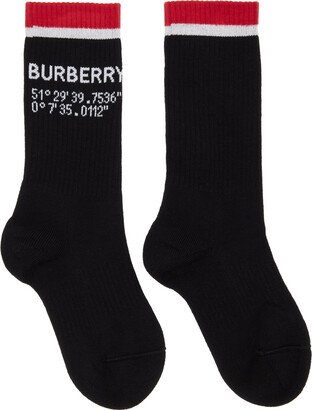 Black Coordinates Socks