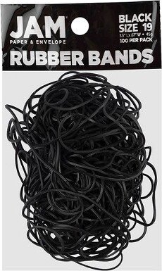 JAM Paper & Envelope JAM Paper Colored Rubber Bands #19 100/Pack (33319RBBL)