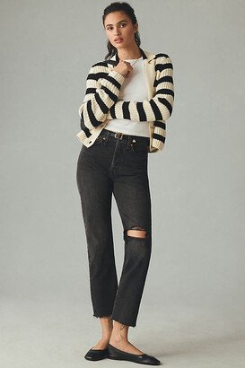 Wedgie High-Rise Straight-Leg Jeans