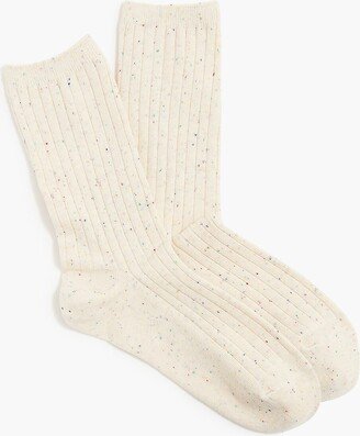 Women's Flecked Ribbed Socks