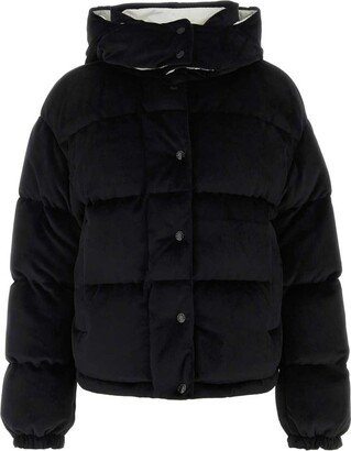 Daos Buttoned Long-Sleeved Down Jacket